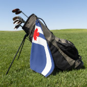 Golfhandtuch mit Flagge von Toronto, Kanada (Gras)