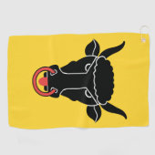Golfhandtuch mit Flagge von Uri, Schweiz (Horizontal)