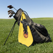 Golfhandtuch mit Flagge von Uri, Schweiz (Gras)