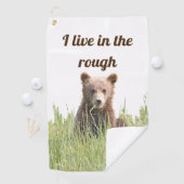 Golfhandtuch mit Grizzlybär (Insitu)
