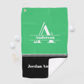 Golfhandtuch mit individuellem Namen (Insitu)