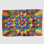 Golfhandtuch mit LGBTQ-Farben (Horizontal)