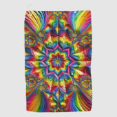 Golfhandtuch mit LGBTQ-Farben (Vorderseite)