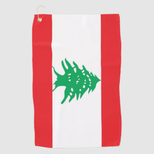 Golfhandtuch mit libanesischer Flagge