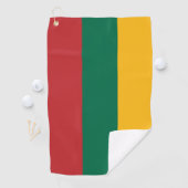 Golfhandtuch mit litauischer Flagge (Insitu)