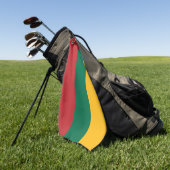 Golfhandtuch mit litauischer Flagge (Gras)