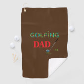 Golfhandtuch Mit Monogramm GOLFING VATER mit Club (Insitu)