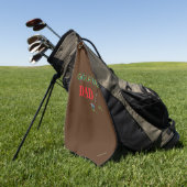 Golfhandtuch Mit Monogramm GOLFING VATER mit Club (Gras)