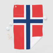 Golfhandtuch mit norwegischer Flagge (Insitu)