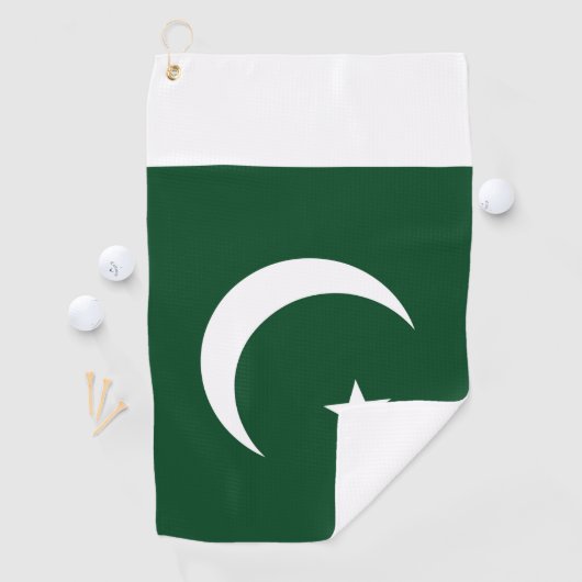 Golfhandtuch mit pakistanischer Flagge (Insitu)