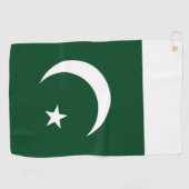 Golfhandtuch mit pakistanischer Flagge (Horizontal)