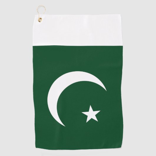 Golfhandtuch mit pakistanischer Flagge (Vorderseite)