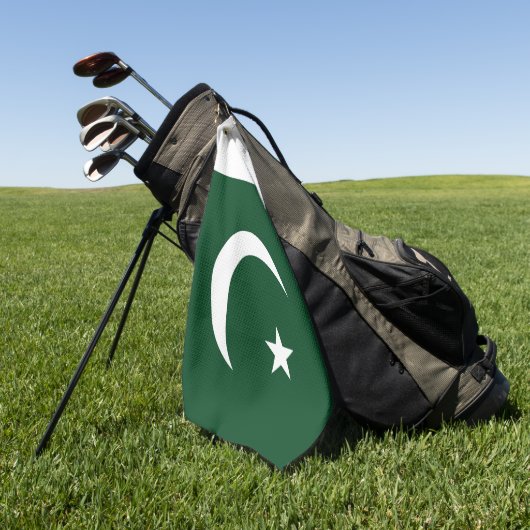 Golfhandtuch mit pakistanischer Flagge (Gras)
