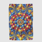 Golfhandtuch mit rumänischen Farben (Vorderseite)