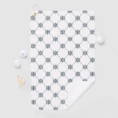 Golfhandtuch mit schwarzem Damaskmuster (Insitu)