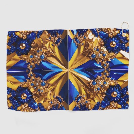 Golfhandtuch mit Schweden Farben (Horizontal)