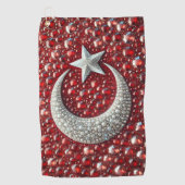 Golfhandtuch mit türkischen Farben (Vorderseite)