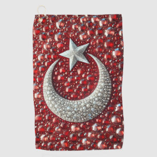 Golfhandtuch mit türkischen Farben