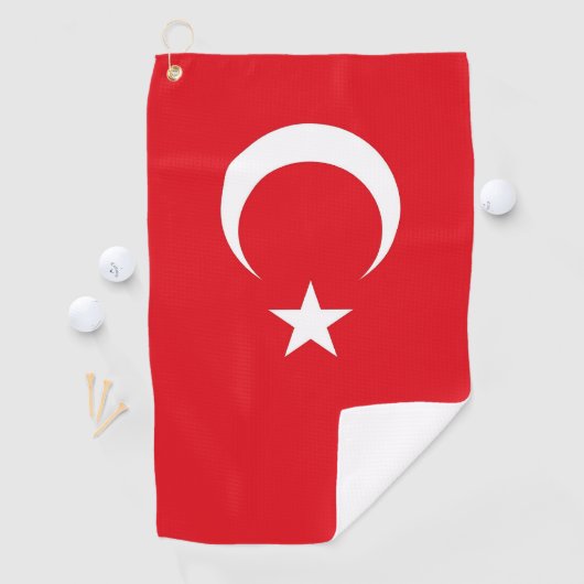 Golfhandtuch mit türkischer Flagge (Insitu)