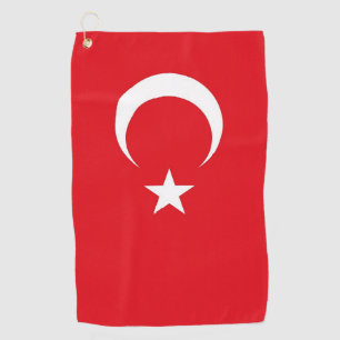 Golfhandtuch mit türkischer Flagge