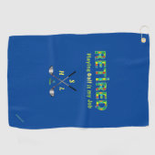 Golfhandtuch Personalisiert Monogram - Zitat nachl (Horizontal)