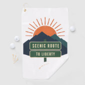 Golfhandtuch 'Scenic Route To Liberty' (Insitu)