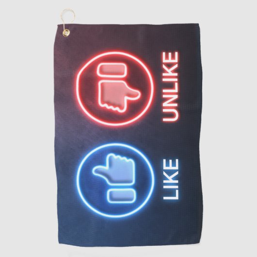 Golfhandtuch - Schwarze Schönheit (Vorderseite)