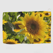 Golfhandtuch Sonnenblume (Horizontal)