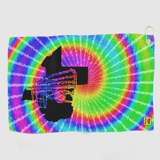 Golfhandtuch - Texas-gefärbte Krawatte (Horizontal)