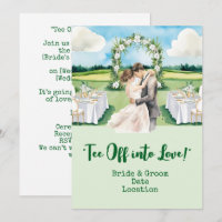 Golfhochzeit auf dem Golfplatz