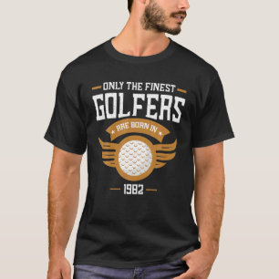 Golfing 1982 40. Geburtstag T 40 Jahre alter Golfe T-Shirt