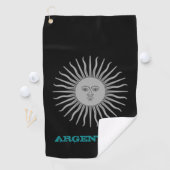 Golfing Argentina & Sol De Mayo Wappen /Flag Golfhandtuch (Insitu)