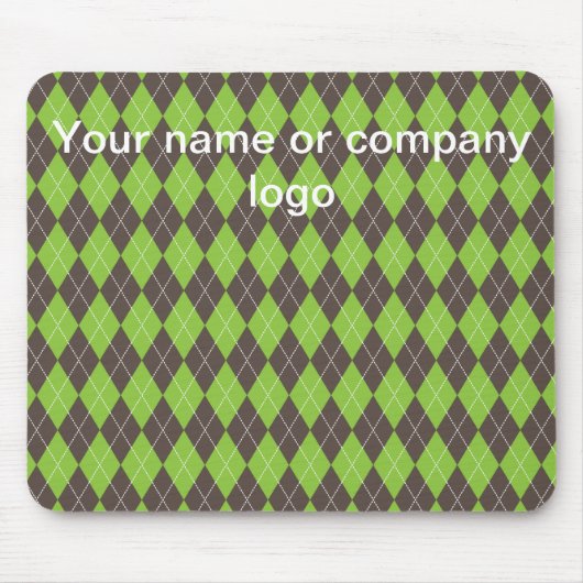 Golfing Argyll grüne Mauspad. Mousepad (Vorne)