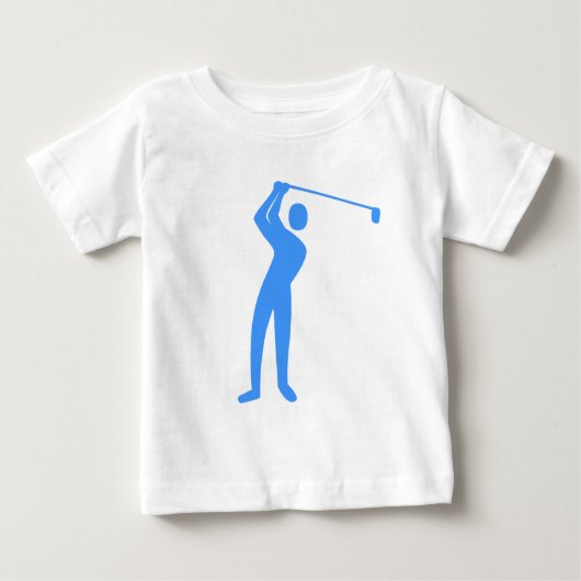 Golfing - Baby Blue Baby T-shirt (Vorderseite)