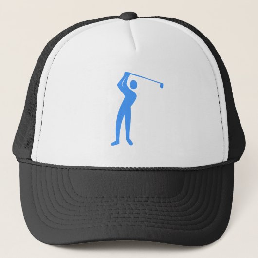 Golfing - Baby Blue Truckerkappe (Vorderseite)