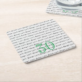 Golfing Birthday 30 LET'S BOGEY Fun Golf Ball Rechteckiger Pappuntersetzer (angewinkelt)