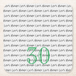 Golfing Birthday 30 LET'S BOGEY Fun Golf Ball Rechteckiger Pappuntersetzer