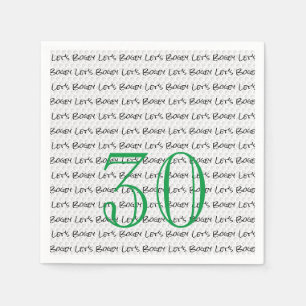 Golfing Birthday 30 LET'S BOGEY Fun Golf Ball Serviette