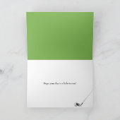 Golfing Birthday Feiertagskarte (Innenseite)