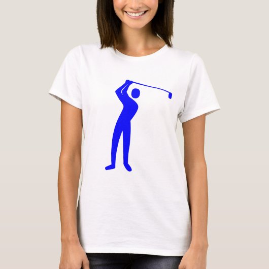 Golfing - Blau T-Shirt (Vorderseite)
