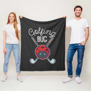 Golfing Bug Niedlich Outdoor Sports Golf Gag Neuhe Fleecedecke