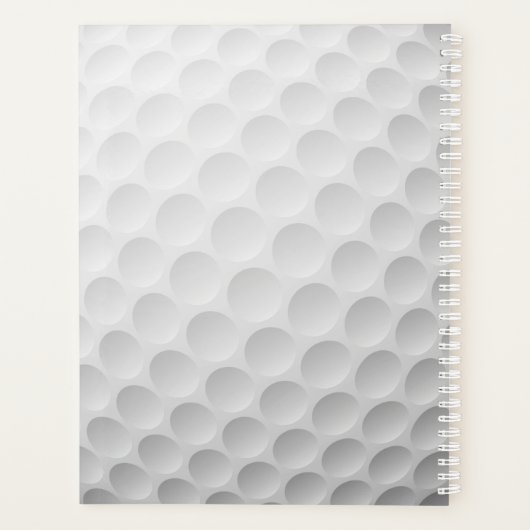 Golfing Design Weekly/Monatsplaner Planer (Rückseite)