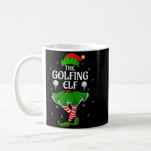 Golfing Elf Christmas Family Girls Women Elf Squad Kaffeetasse (Links)