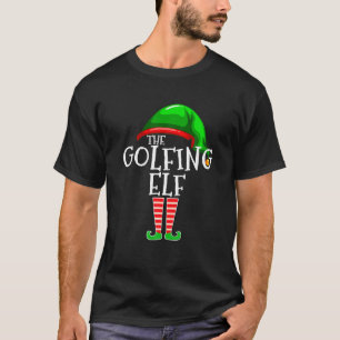 Golfing Elf Familie Matching Group Weihnachten für T-Shirt