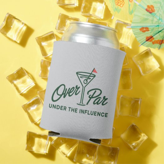 Golfing Gift Over Par And Under The Influence Golf Dosenkühler (In Situ Sommer)