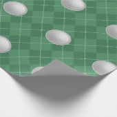 Golfing Gift Wrapping Paper Geschenkpapier (Ecke)