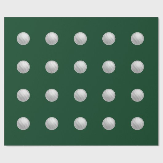 Golfing Gift Wrapping Paper Geschenkpapier (Flach)