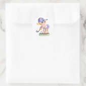 Golfing Girl Sticker (Tasche)
