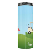 Golfing Golfer Design Thermal Tumbler Thermosbecher (Rückseite)