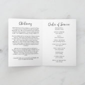 Golfing Golfer Fotos Feier zum Leben Beerdigung Programm (Innenseite)